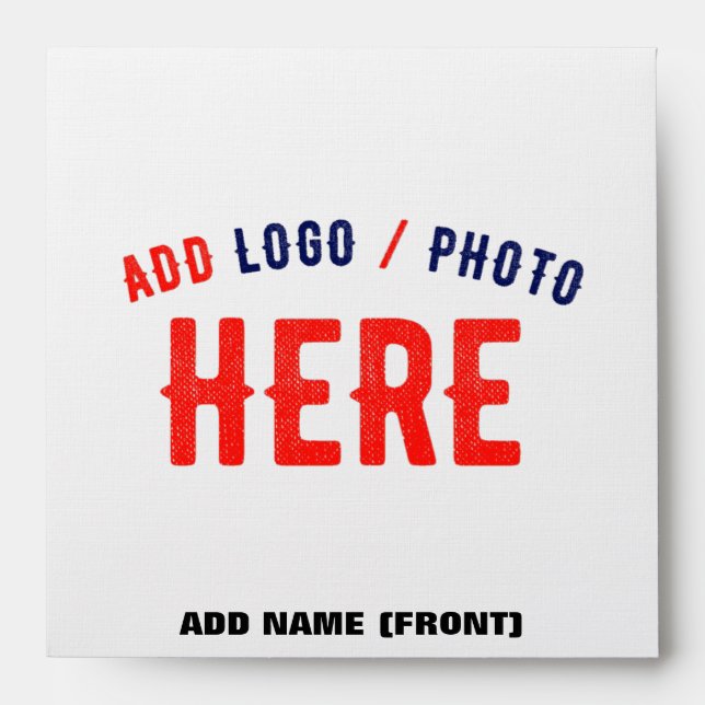 STYLISH MODERN CUSTOMIZABLE WHITE VERIFIED BRANDED ENVELOPE (Front)
