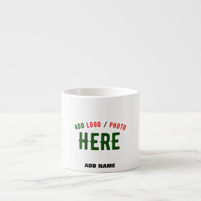 STYLISH MODERN CUSTOMIZABLE WHITE VERIFIED BRANDED ESPRESSO CUP (Front)