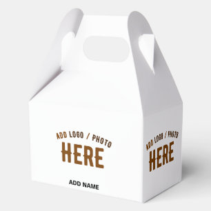 STYLISH MODERN CUSTOMIZABLE WHITE VERIFIED BRANDED FAVOUR BOX