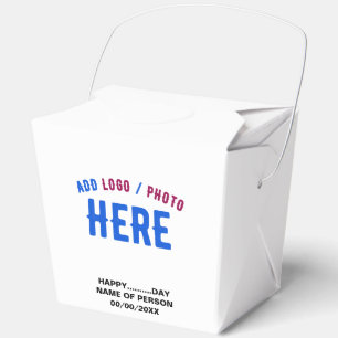 STYLISH MODERN CUSTOMIZABLE WHITE VERIFIED BRANDED FAVOUR BOX