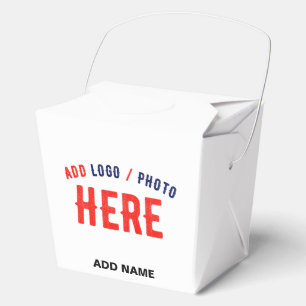 STYLISH MODERN CUSTOMIZABLE WHITE VERIFIED BRANDED FAVOUR BOX