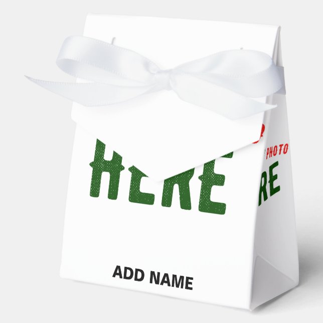STYLISH MODERN CUSTOMIZABLE WHITE VERIFIED BRANDED FAVOUR BOX (Front)