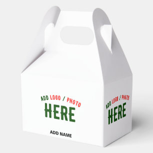 STYLISH MODERN CUSTOMIZABLE WHITE VERIFIED BRANDED FAVOUR BOX