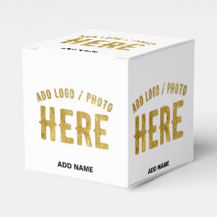 STYLISH MODERN CUSTOMIZABLE WHITE VERIFIED BRANDED FAVOUR BOX