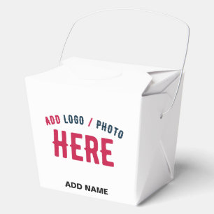 STYLISH MODERN CUSTOMIZABLE WHITE VERIFIED BRANDED FAVOUR BOX