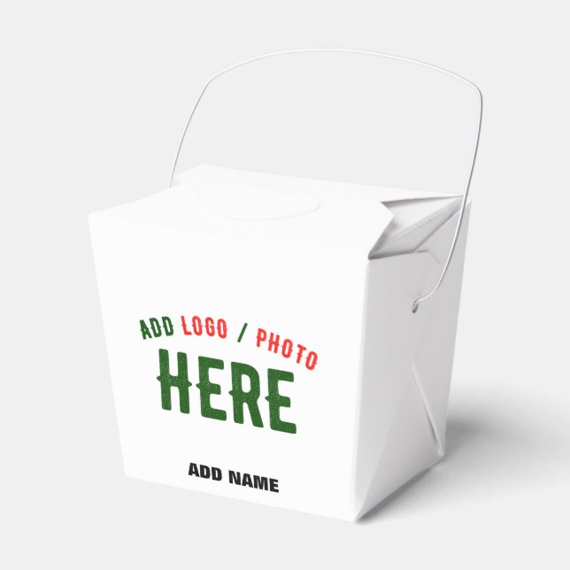 STYLISH MODERN CUSTOMIZABLE WHITE VERIFIED BRANDED FAVOUR BOX (Front Side)