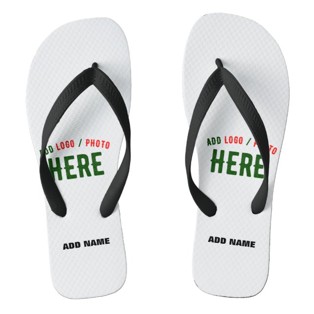 STYLISH MODERN CUSTOMIZABLE WHITE VERIFIED BRANDED FLIP FLOPS (Footbed)