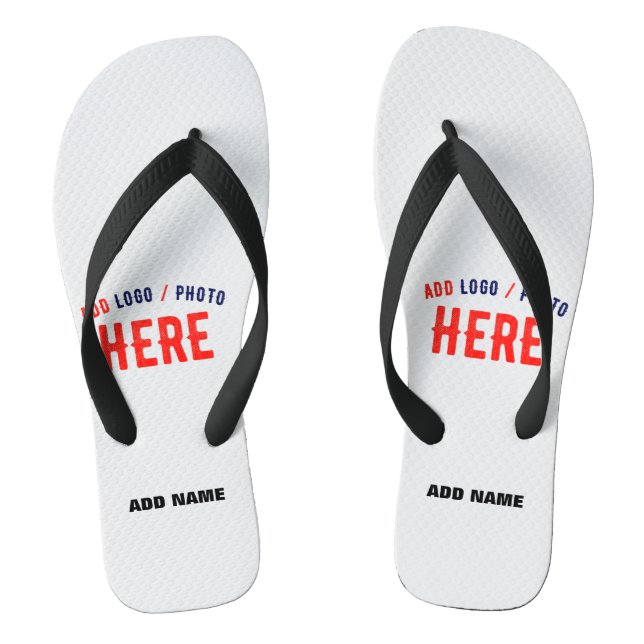 STYLISH MODERN CUSTOMIZABLE WHITE VERIFIED BRANDED FLIP FLOPS (Footbed)