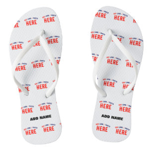 STYLISH MODERN CUSTOMIZABLE WHITE VERIFIED BRANDED FLIP FLOPS