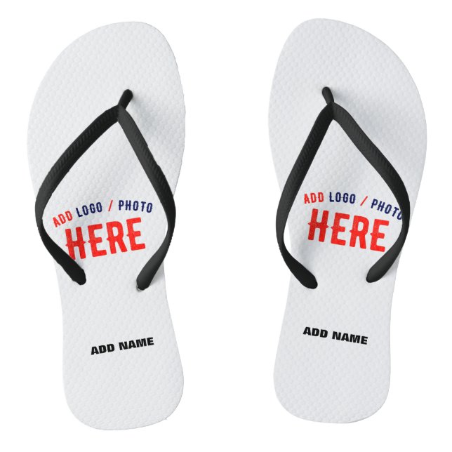 STYLISH MODERN CUSTOMIZABLE WHITE VERIFIED BRANDED FLIP FLOPS (Footbed)