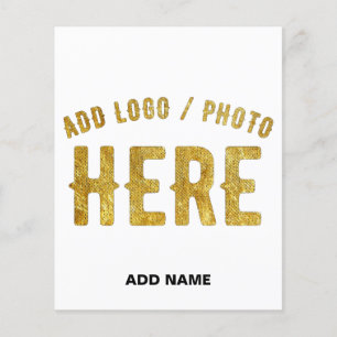 STYLISH MODERN CUSTOMIZABLE WHITE VERIFIED BRANDED FLYER