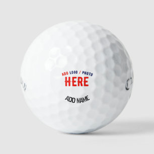 STYLISH MODERN CUSTOMIZABLE WHITE VERIFIED BRANDED GOLF BALLS
