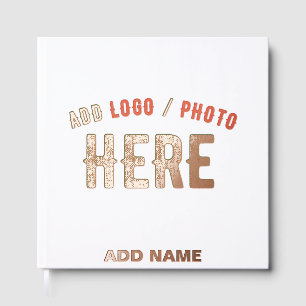 STYLISH MODERN CUSTOMIZABLE WHITE VERIFIED BRANDED GUEST BOOK