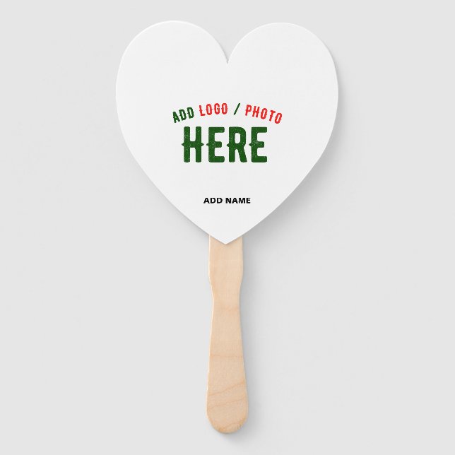 STYLISH MODERN CUSTOMIZABLE WHITE VERIFIED BRANDED HAND FAN (Front)