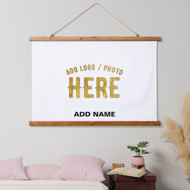 STYLISH MODERN CUSTOMIZABLE WHITE VERIFIED BRANDED HANGING TAPESTRY (Bedroom)