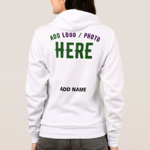 STYLISH MODERN CUSTOMIZABLE WHITE VERIFIED BRANDED HOODIE