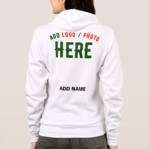 STYLISH MODERN CUSTOMIZABLE WHITE VERIFIED BRANDED HOODIE