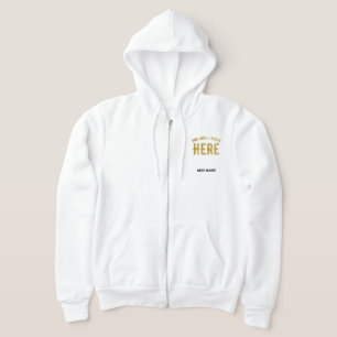 STYLISH MODERN CUSTOMIZABLE WHITE VERIFIED BRANDED HOODIE