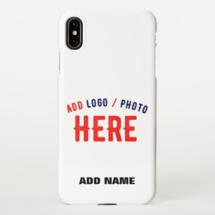STYLISH MODERN CUSTOMIZABLE WHITE VERIFIED BRANDED iPhone XS MAX CASE