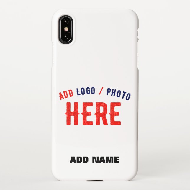 STYLISH MODERN CUSTOMIZABLE WHITE VERIFIED BRANDED iPhone CASE (Back)