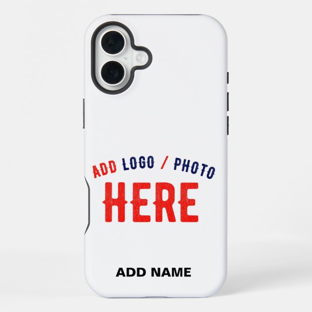 STYLISH MODERN CUSTOMIZABLE WHITE VERIFIED BRANDED iPhone CASE (Back)