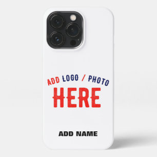 STYLISH MODERN CUSTOMIZABLE WHITE VERIFIED BRANDED iPhone 13 PRO CASE