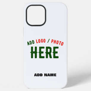 STYLISH MODERN CUSTOMIZABLE WHITE VERIFIED BRANDED iPhone 12 PRO MAX CASE