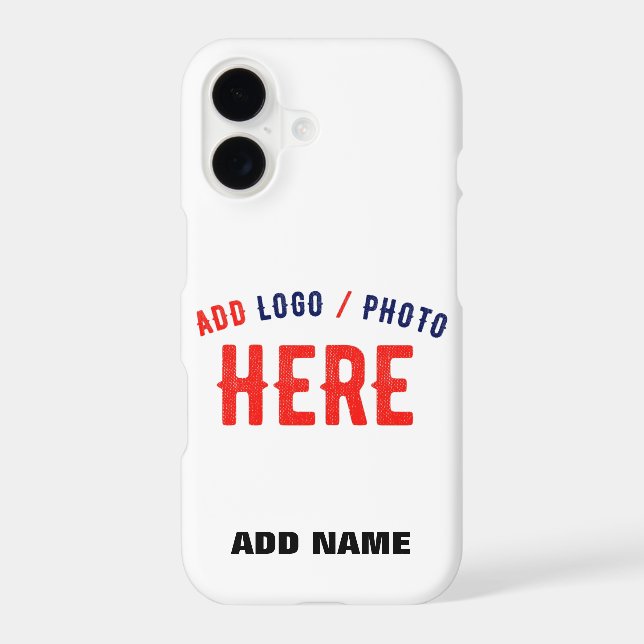 STYLISH MODERN CUSTOMIZABLE WHITE VERIFIED BRANDED iPhone CASE (Back)