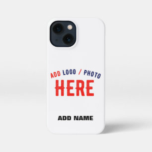 STYLISH MODERN CUSTOMIZABLE WHITE VERIFIED BRANDED iPhone 13 MINI CASE