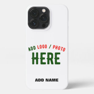 STYLISH MODERN CUSTOMIZABLE WHITE VERIFIED BRANDED iPhone 13 PRO CASE