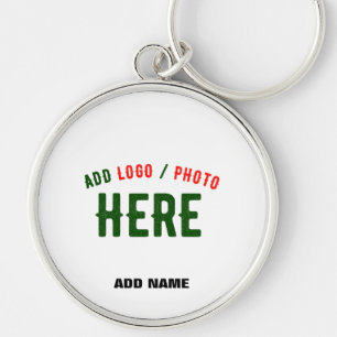 STYLISH MODERN CUSTOMIZABLE WHITE VERIFIED BRANDED KEY RING