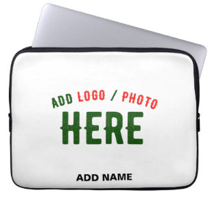 STYLISH MODERN CUSTOMIZABLE WHITE VERIFIED BRANDED LAPTOP SLEEVE