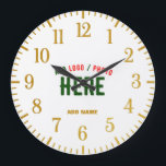 STYLISH MODERN CUSTOMIZABLE WHITE VERIFIED BRANDED LARGE CLOCK<br><div class="desc">THIS IS A DESIGN FITTING FOR EVERYONE.YOU CAN CHANGE, RESIZE OR ADD LOGO, PHOTO, TEXT AND COLOURS THE WAY YOU LIKE.THANK YOU.</div>