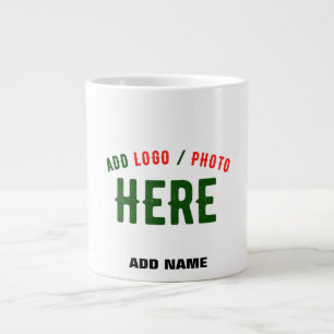 STYLISH MODERN CUSTOMIZABLE WHITE VERIFIED BRANDED LARGE COFFEE MUG