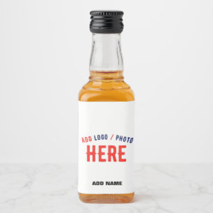 STYLISH MODERN CUSTOMIZABLE WHITE VERIFIED BRANDED LIQUOR BOTTLE LABEL