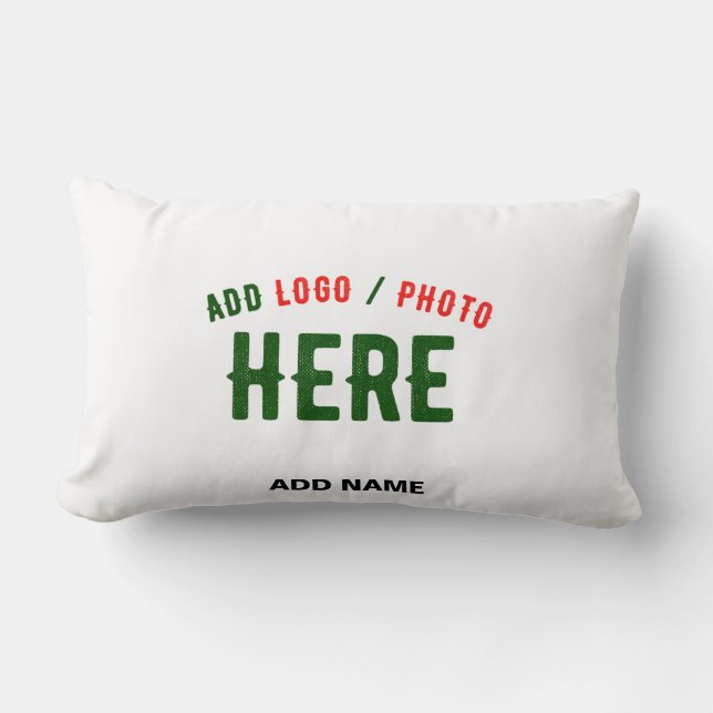 STYLISH MODERN CUSTOMIZABLE WHITE VERIFIED BRANDED LUMBAR CUSHION (Front)