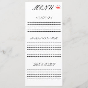 STYLISH MODERN CUSTOMIZABLE WHITE VERIFIED BRANDED MENU