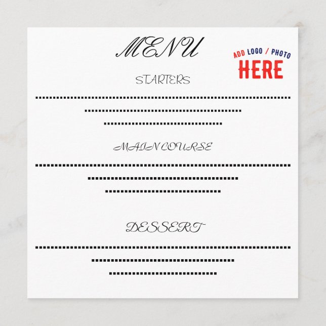 STYLISH MODERN CUSTOMIZABLE WHITE VERIFIED BRANDED MENU (Back)