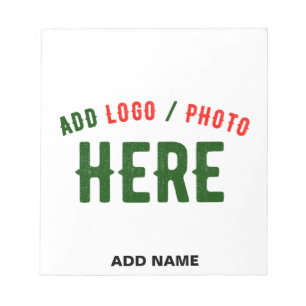 STYLISH MODERN CUSTOMIZABLE WHITE VERIFIED BRANDED NOTEPAD