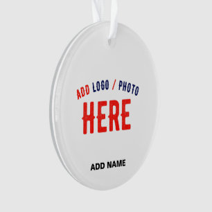 STYLISH MODERN CUSTOMIZABLE WHITE VERIFIED BRANDED ORNAMENT