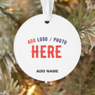 STYLISH MODERN CUSTOMIZABLE WHITE VERIFIED BRANDED ORNAMENT