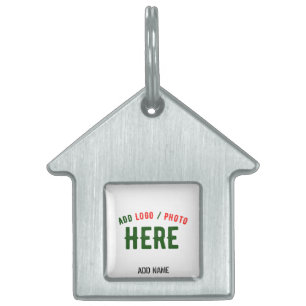 STYLISH MODERN CUSTOMIZABLE WHITE VERIFIED BRANDED PET ID TAG