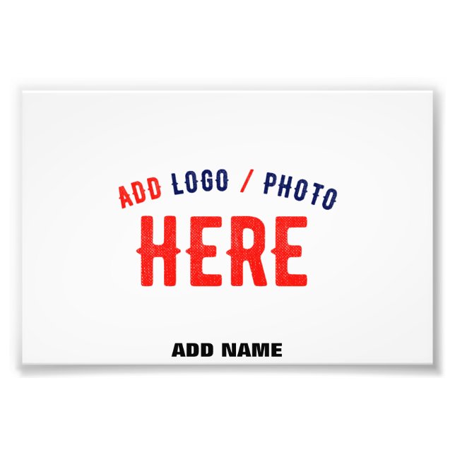 STYLISH MODERN CUSTOMIZABLE WHITE VERIFIED BRANDED PHOTO PRINT (Front)