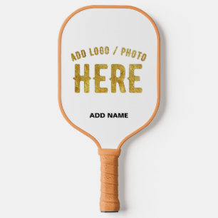 STYLISH MODERN CUSTOMIZABLE WHITE VERIFIED BRANDED PICKLEBALL PADDLE