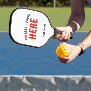 STYLISH MODERN CUSTOMIZABLE WHITE VERIFIED BRANDED PICKLEBALL PADDLE