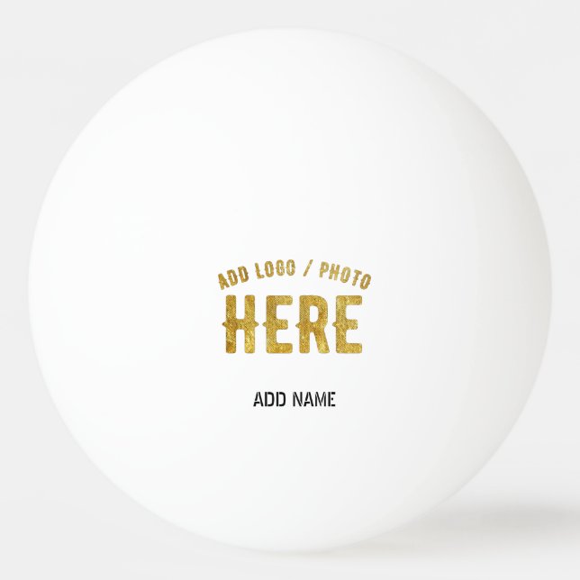 STYLISH MODERN CUSTOMIZABLE WHITE VERIFIED BRANDED PING PONG BALL (Front)