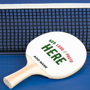 STYLISH MODERN CUSTOMIZABLE WHITE VERIFIED BRANDED PING PONG PADDLE