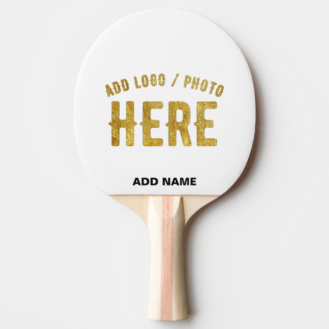 STYLISH MODERN CUSTOMIZABLE WHITE VERIFIED BRANDED PING PONG PADDLE (Front)