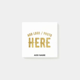STYLISH MODERN CUSTOMIZABLE WHITE VERIFIED BRANDED POST-IT NOTES
