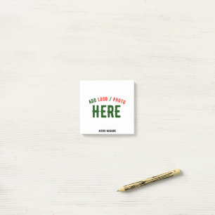 STYLISH MODERN CUSTOMIZABLE WHITE VERIFIED BRANDED POST-IT NOTES
